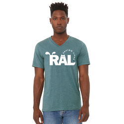 V-Neck Heather Deep Teal