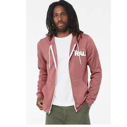 Full-Zip Sweatshirt - Heather Mauve