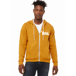 Full-Zip Sweatshirt - Heather Mustard