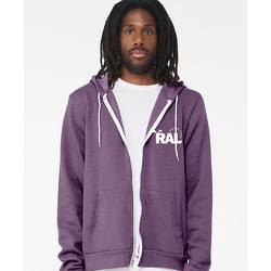 Full-Zip Sweatshirt - Heather Team Purple