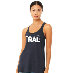 Women's Flowy Tank - Heather Navy